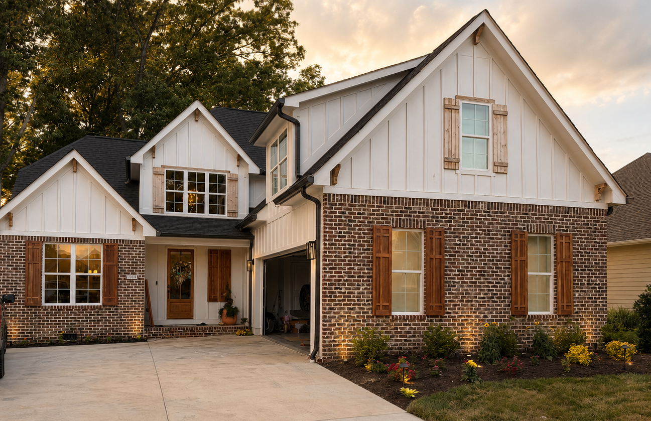 Before and after — custom shutter installation